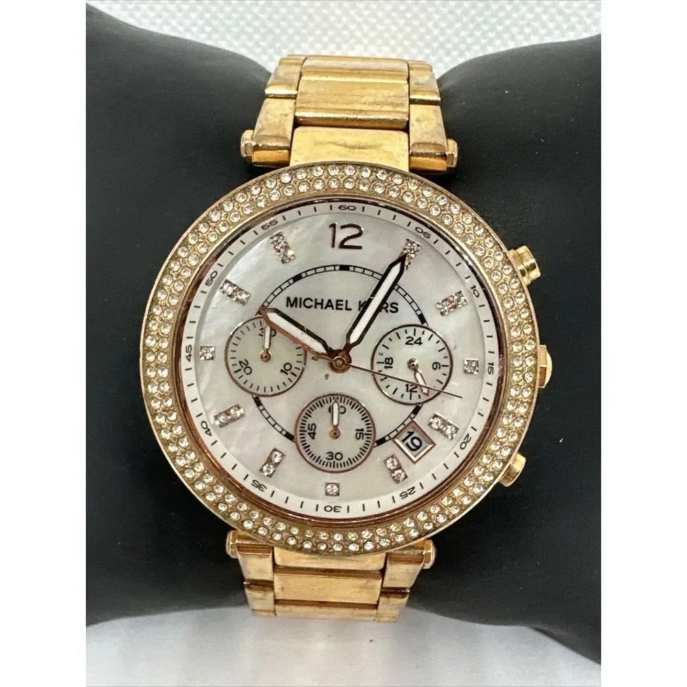 Michael Kors Parker MK5491 Women's Gold Stainless Steel Analog Dial Watch NUL31